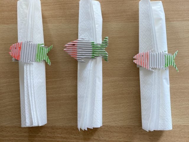 Portatovagliolo tricolore