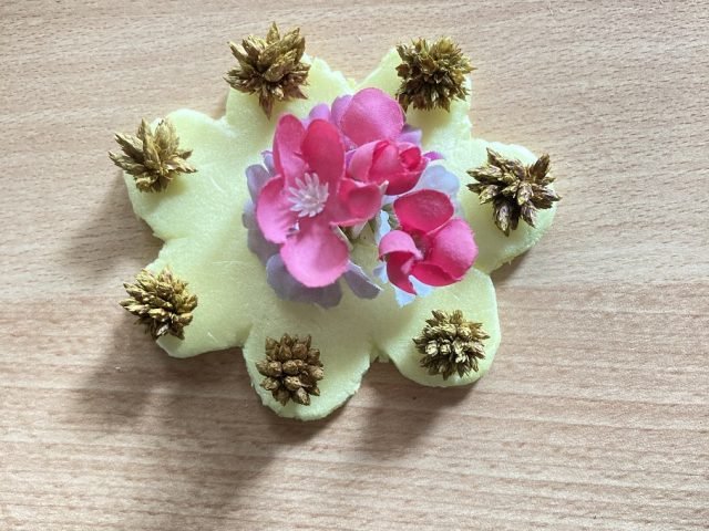 Centrotavola con fiori secchi