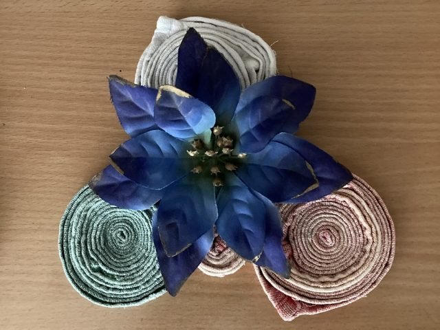 Centrotavola di stoffa