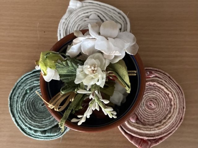 Coppetta con fiori