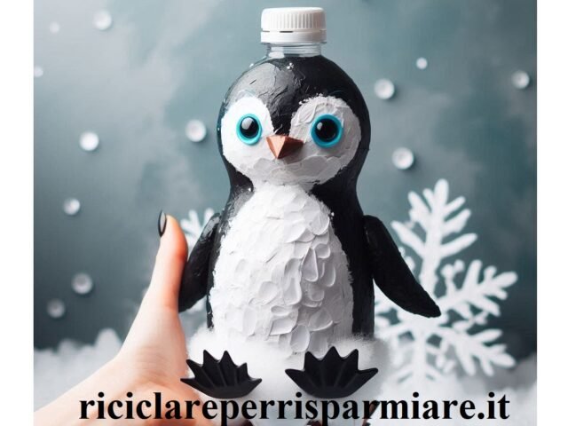 Pinguino di plastica