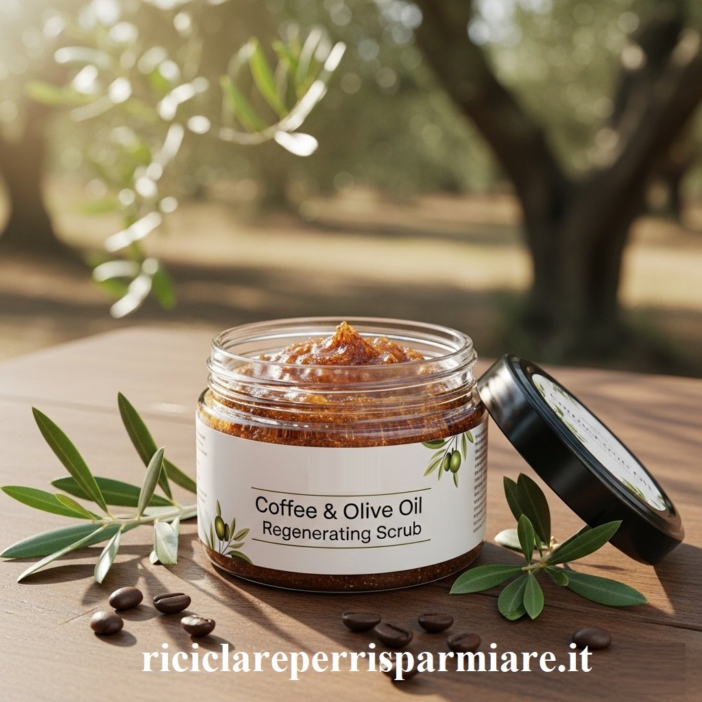 Scrub al caffè e olio d'oliva